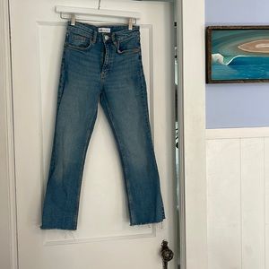 ZARA cropped flare jeans size 2